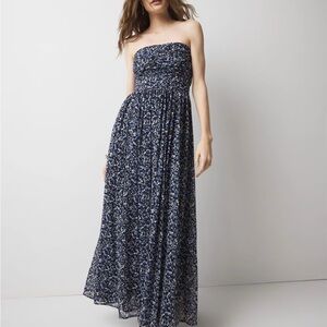 NEW White House Black Market Mesh Strapless Dress